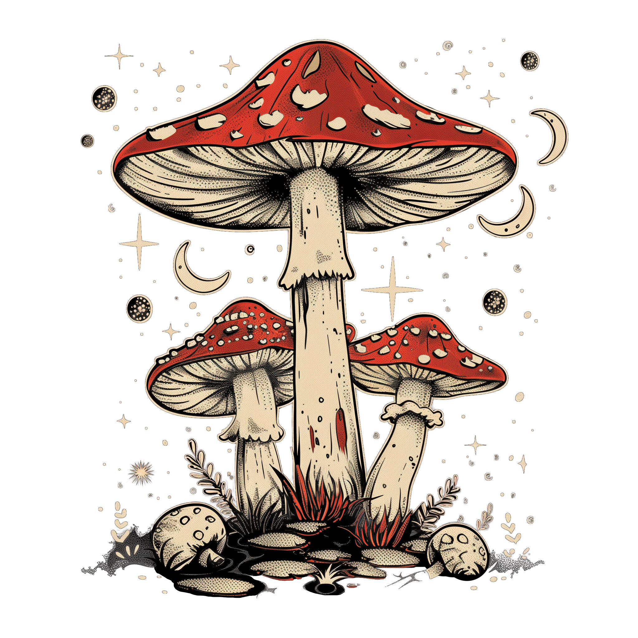 Boho Hippie Mushrooms